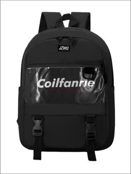 Tinytot - Black Korean Style Backpack for Kids -25 Litre (7-12 Years)