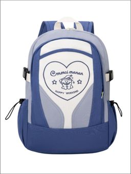Tinytot - Blue Korean Style Backpack for Kids -25 Litre (7-12 Years)