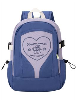 Tinytot - Blue Korean Style Backpack for Kids -25 Litre (7-12 Years)