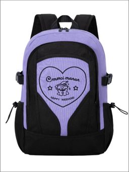 Tinytot - Purple Korean Style Backpack for Kids -25 Litre (7-12 Years)