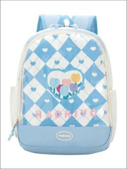 Tinytot - Blue Korean Style Backpack for Kids -25 Litre (7-12 Years)