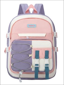 Tinytot - Peach Korean Style Backpack for Kids -25 Litre (7-12 Years)