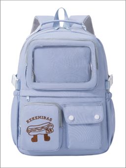 Tinytot - Blue Korean Style Backpack for Kids -25 Litre (7-12 Years)