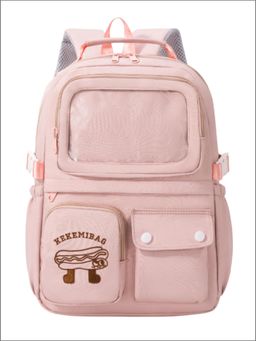 Tinytot - Pink Korean Style Backpack for Kids -25 Litre (7-12 Years)