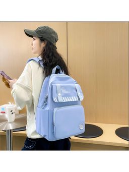 Tinytot - Blue Korean Style Backpack for Kids -25 Litre (7-12 Years)