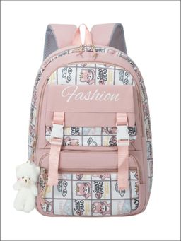 Tinytot - Peach Korean Style Backpack for Kids -30 Litre (7-12 Years)