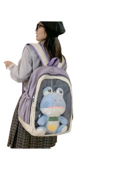 Tinytot - Purple Cartoon Detail Backpack for Kids -30 Litre (7-12 Years)