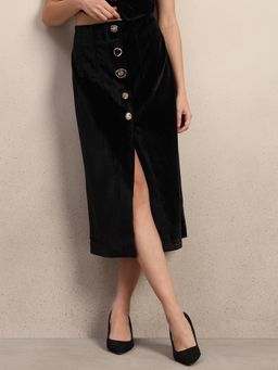 VERO MODA - Black Button Detail Skirt