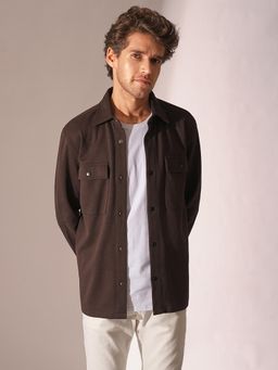 Selected - Brown Organic Cotton Classic Bomber Jacket