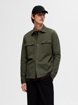 Selected - Green Organic Cotton Classic Bomber Jacket