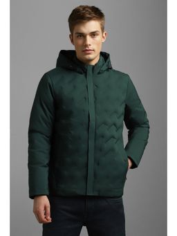 Louis Philippe - Men Casual Green Solid Jackets