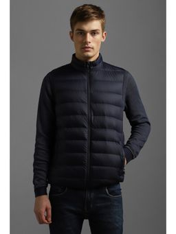 Louis Philippe - Men Casual Navy Solid Jackets