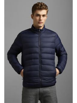 Louis Philippe - Men Casual Navy Solid Jackets