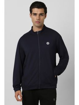 Van Heusen - Men Navy Textured Casual Jacket