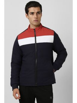 Van Heusen - Men Navy Print Casual Jacket