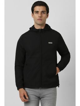 Van Heusen - Men Black Solid Casual Jacket