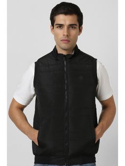 Van Heusen - Men Black Solid Reversable Casual Jacket