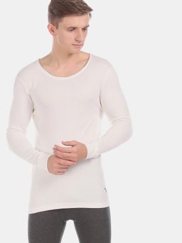 U.S. POLO ASSN. - Off White I652 Snug Fit Cotton Viscose Polyester Thermal T-shirt Off White
