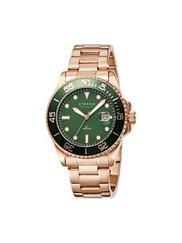Strand by Obaku - Bondi Mint Turn Able Bezel Green Round Dial Mens Watch - S727GDVESV