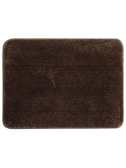 Saral Home - Brown Microfiber Anti Slip Bath Mat 40x60 cm (Pack of 2)