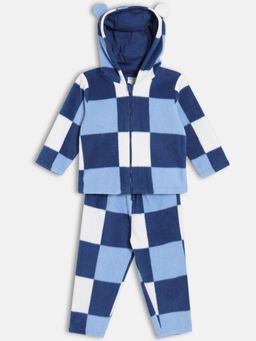 MINI KLUB - Blue Full Sleeve Checked Co-Ord Set