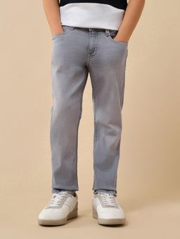 U.S. POLO ASSN. - Grey Boys Slim Fit Stone Washed Jeans