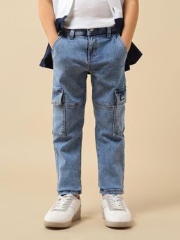U.S. POLO ASSN. - Blue Boys Relaxed Fit Cargo Cargos