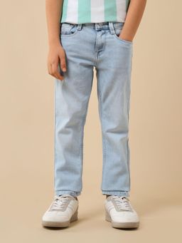 U.S. POLO ASSN. - Blue Boys Slim Fit Stone Washed Jeans