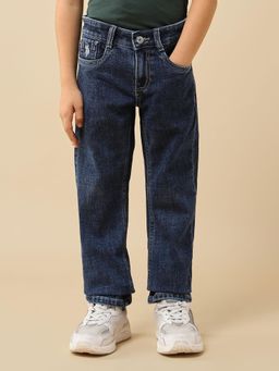 U.S. POLO ASSN. - Blue Boys Relaxed Fit Mid Rise Jeans