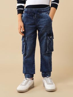 U.S. POLO ASSN. - Blue Boys Relaxed Fit Cargo Jeans