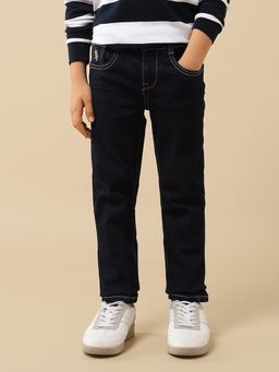 U.S. POLO ASSN. - Blue Boys Slim Fit Mid Rise Jeans
