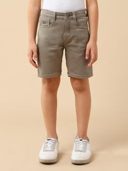 U.S. POLO ASSN. - Grey Boys Solid Relaxed Fit Shorts