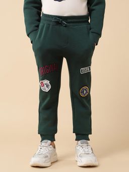 U.S. POLO ASSN. - Green Boys Brand Appliqued Regular Fit Joggers