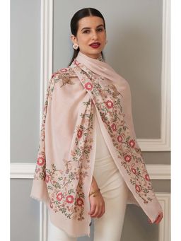 MAULI CASHMERE - Golden Angels Embroidered Pure Cashmere Stole
