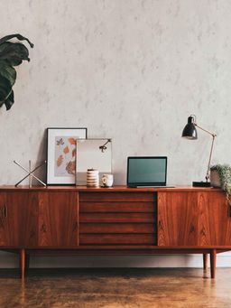 Excel - Wallpaper Venetian Loose Plaster In White Drops