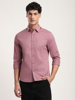 R&B - Solid Comfortable Men Shirt- Mauve