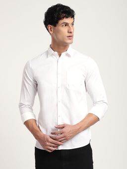 R&B - Solid Comfortable Men Shirt- White