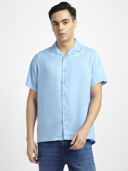 R&B - Solid Comfortable Men Shirt- Blue