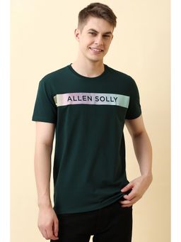 Allen Solly - Men Green Crew Neck T-Shirt