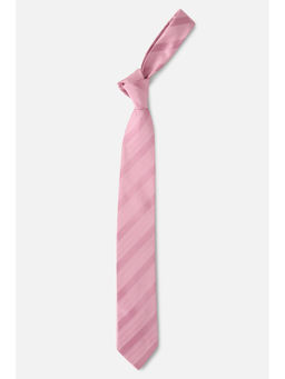 Louis Philippe - Men Pink Striped Print Tie