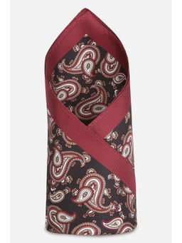 Van Heusen - Men Brown Paisley Print Pocket Square