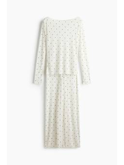 H&M - Women White Ribbed Pyjamas and Top