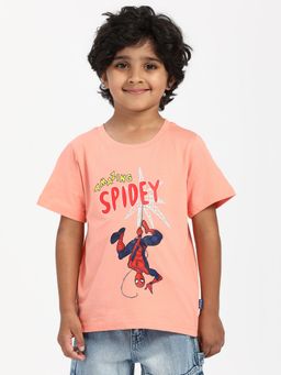 Nautinati - Boys Cotton Spider Man Full Front Print T-Shirt