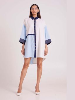MADDER MUCH - White Brisa Surfer's Shirt Dress
