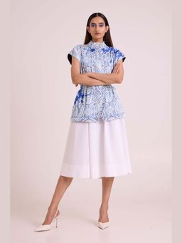 MADDER MUCH - Blue Sarabi Peace Rock Jacket With Chalk Dress