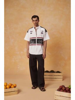 Muvazo - Aeris White Printed Varsity Co-Ord