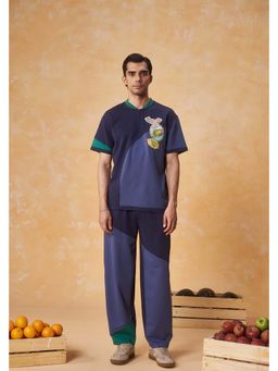 Muvazo - Apex Navy Blue Panel Co-Ord