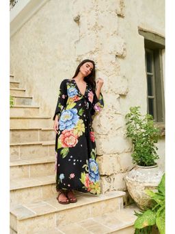 NOIB - Black Bloom Floral Viola Coverup Dress