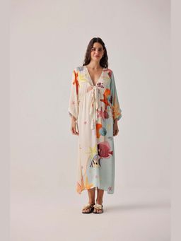 NOIB - Multicolour Printed Seaborn Viola Coverup Dress