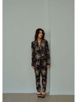 WABI SABI by Anshum-Ritesh - Black Bustier with Pant and Jacket